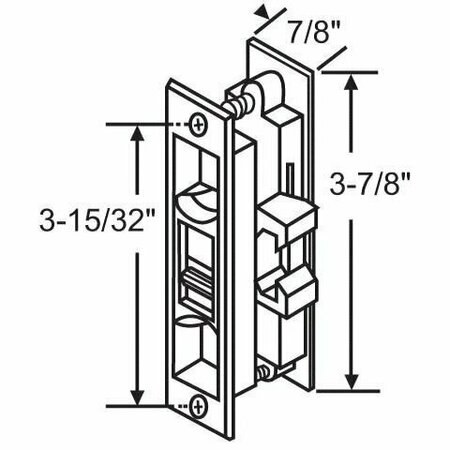 Strybuc Patio Screen Door Latch 900-11214